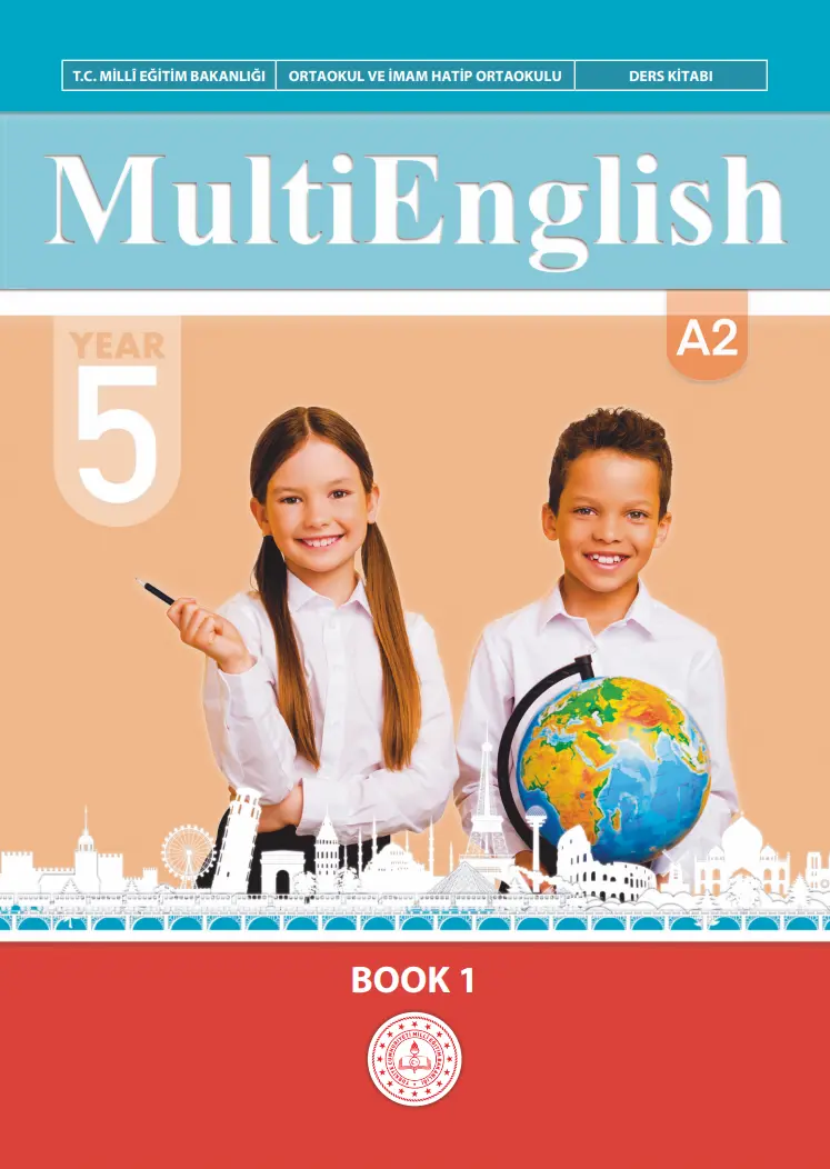 Çoklu Yabancı Dil Eğitim Modeli İngilizce Dersi 5. Sınıf Ders Kitabı (1. Kitap) kapağı
