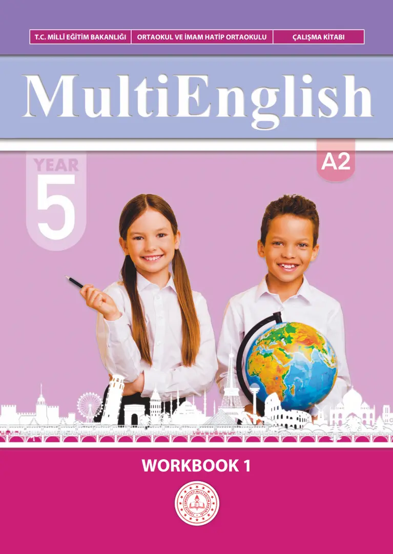 Çoklu Yabancı Dil Eğitim Modeli İngilizce Dersi 5. Sınıf Çalışma Kitabı (1. Kitap) kapağı