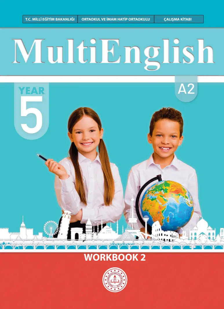 Çoklu Yabancı Dil Eğitim Modeli İngilizce Dersi 5. Sınıf Çalışma Kitabı (2. Kitap) kapağı