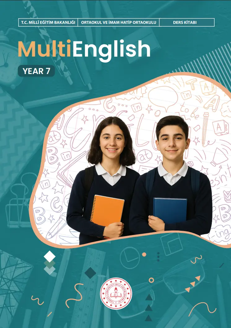 Çoklu Yabancı Dil Eğitim Modeli İngilizce 7. Sınıf Ders Kitabı kapağı