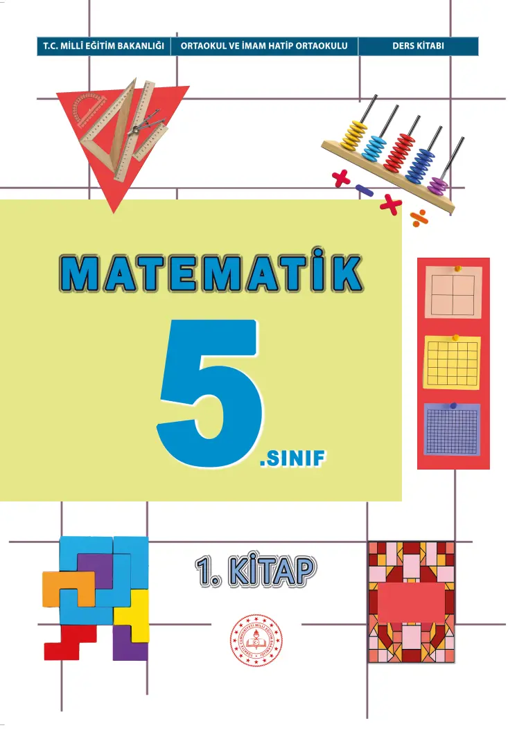 Matematik 5. Sınıf Ders Kitabı (1. Kitap) kapağı