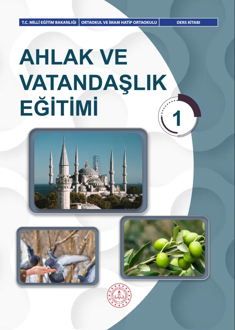 Ahlak ve Vatandaşlık Eğitimi Ders Kitabı-1 kapağı