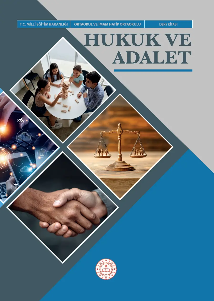 Hukuk ve Adalet Ders Kitabı kapağı