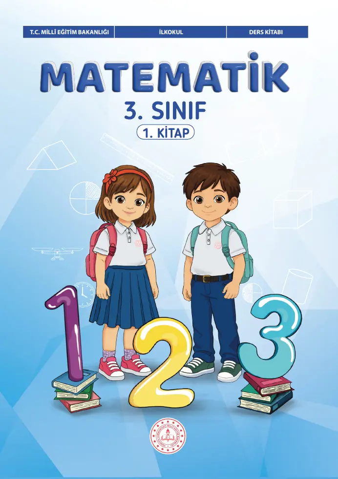 Matematik 3. Sınıf Ders Kitabı (1. Kitap) kapağı