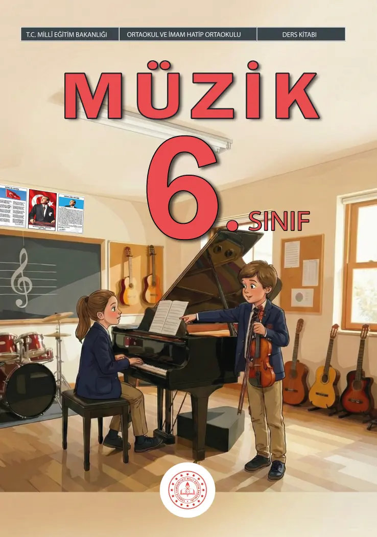 Müzik 6. Sınıf Ders Kitabı kapağı