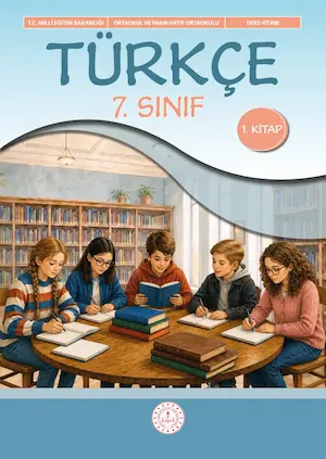 Türkçe 7. Sınıf Ders Kitabı (1. Kitap) kapağı