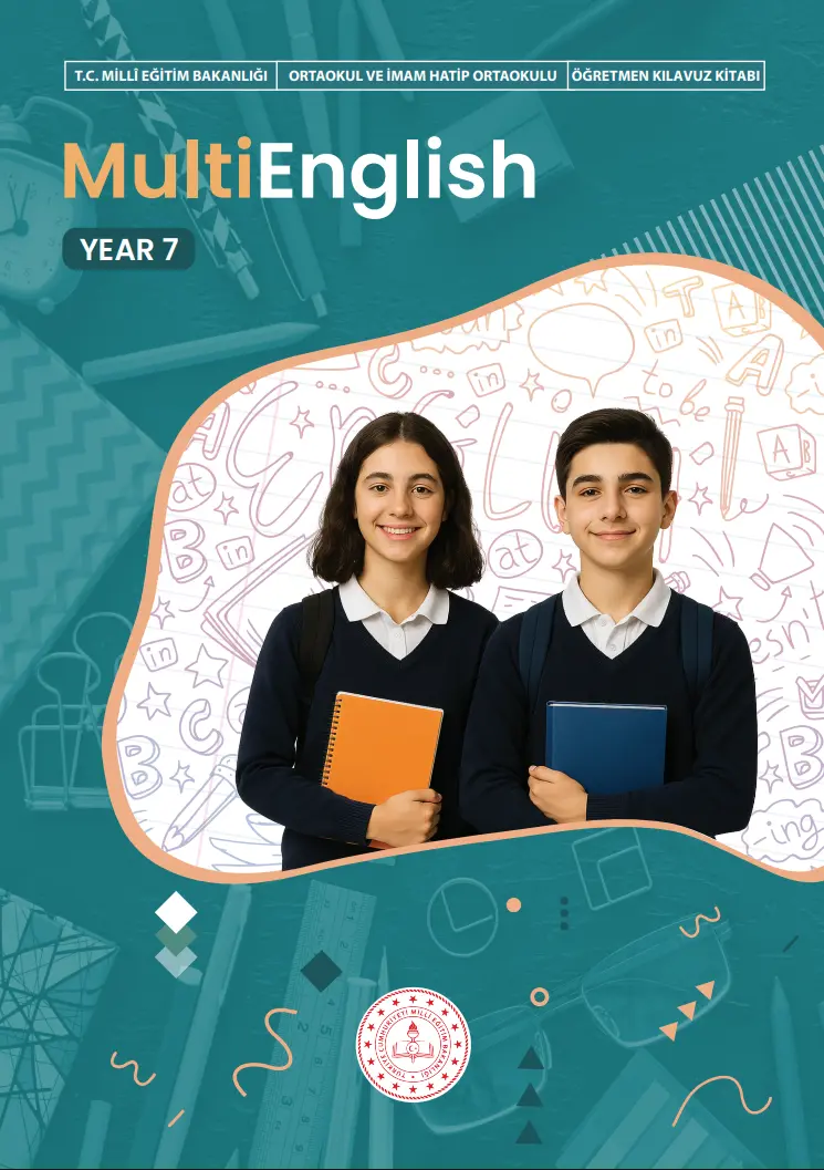Çoklu Yabancı Dil Eğitim Modeli İngilizce 7. Sınıf Öğretmen Kılavuz Kitabı kapağı