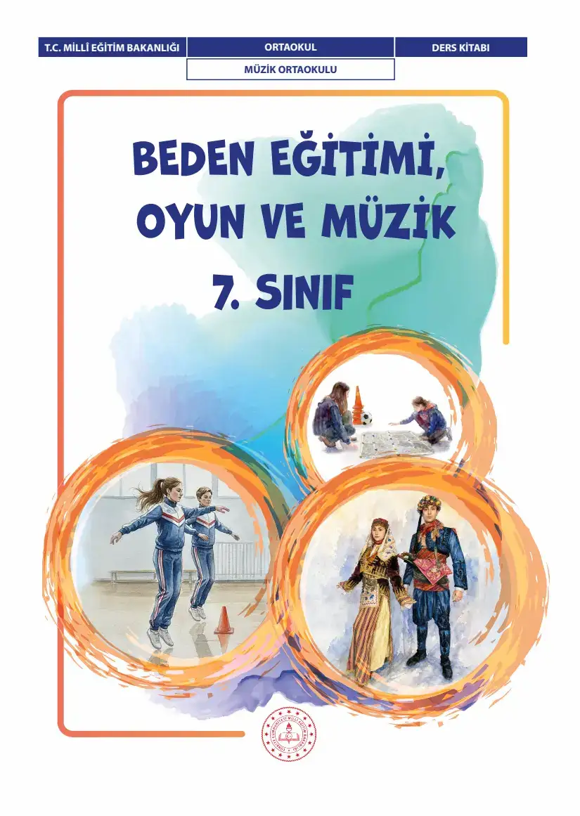 Beden Eğitimi, Oyun ve Müzik 7. Sınıf Ders Kitabı kapağı