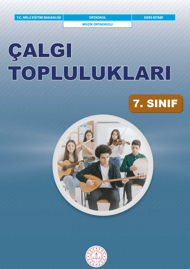 Çalgı Toplulukları Dersi 7. Sınıf Ders Kitabı kapağı