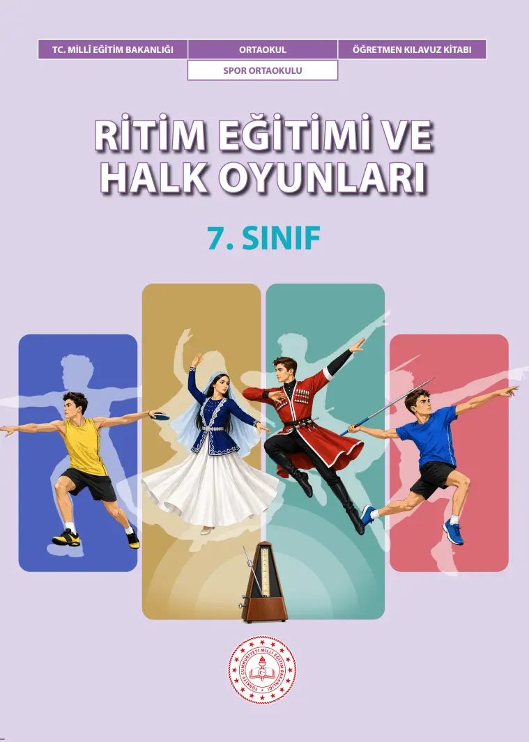 Ritim Eğitimi ve Halk Oyunları 7. Sınıf Öğretmen Kılavuz Kitabı kapağı