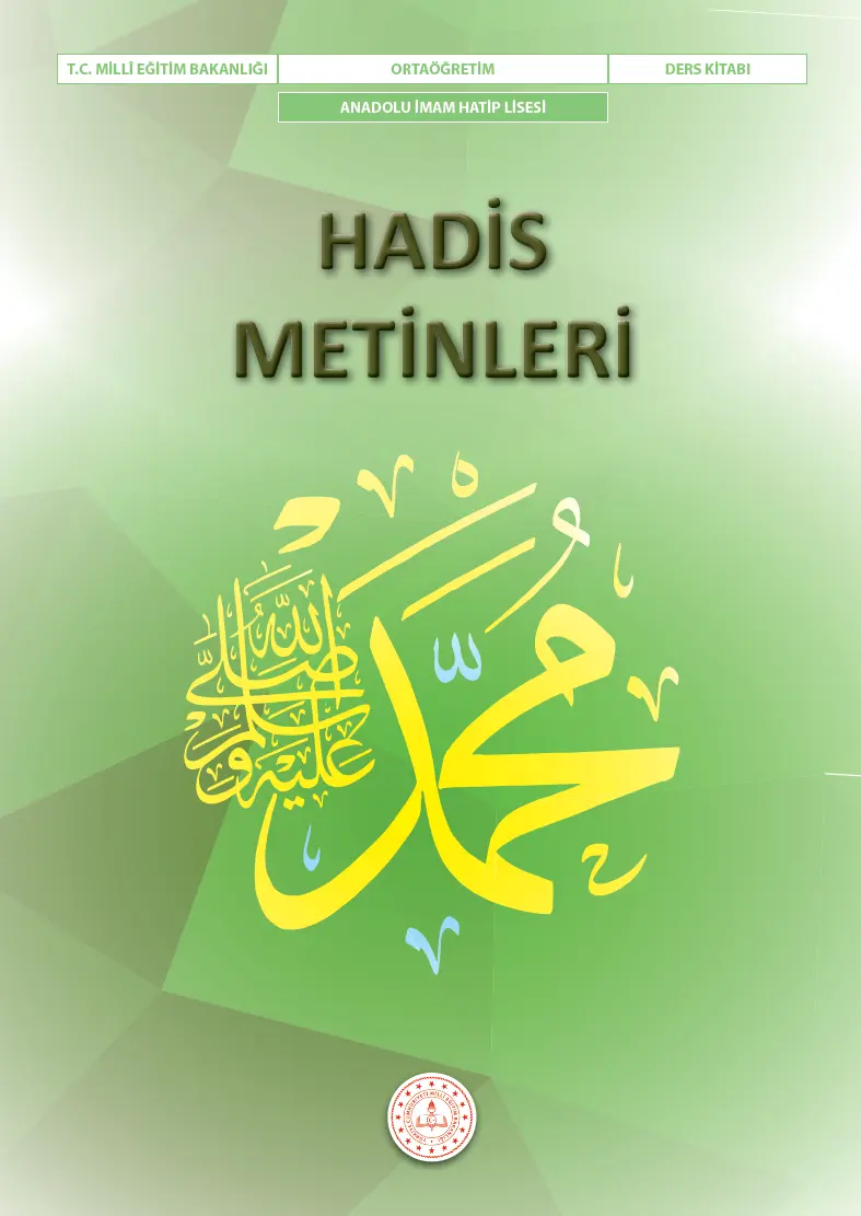 Hadis Metinleri Ders Kitabı kapağı