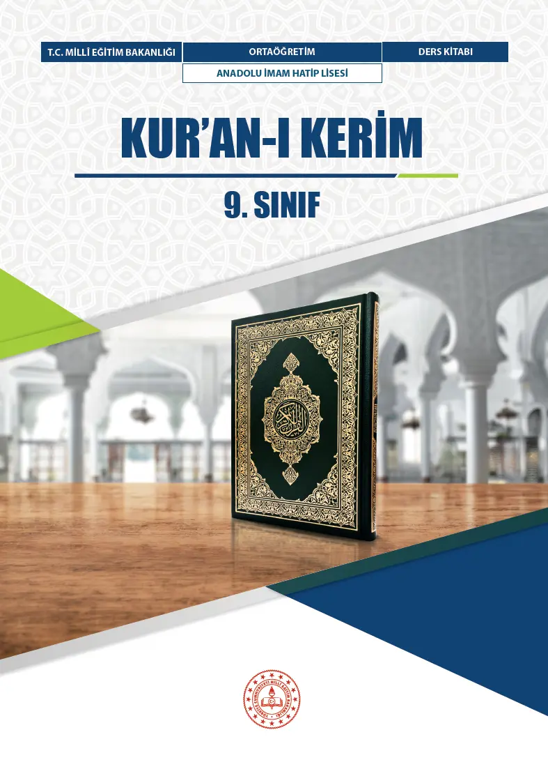 Kur’an-ı Kerim 9. Sınıf Ders Kitabı kapağı
