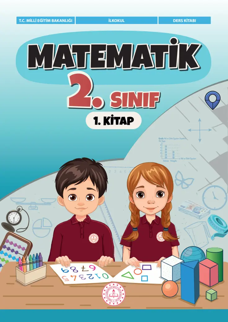 Matematik 2. Sınıf Ders Kitabı (1. Kitap) kapağı