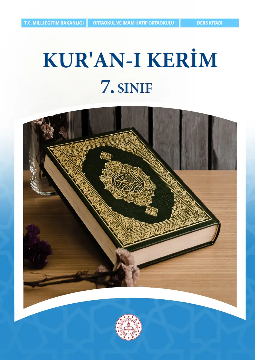 Kur’an-ı Kerim 7. Sınıf Ders Kitabı kapağı