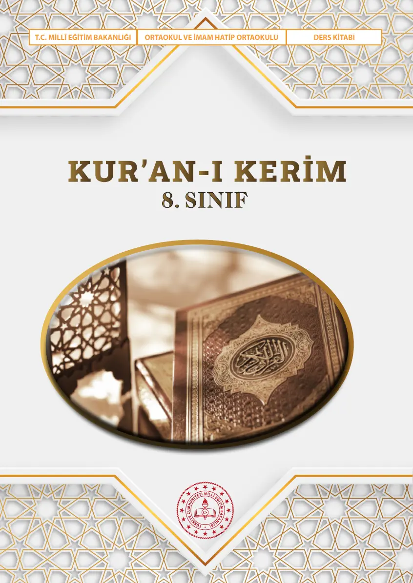 Kur’an-ı Kerim 8. Sınıf Ders Kitabı kapağı