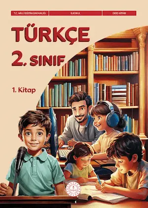 Türkçe 2. Sınıf Ders Kitabı (1. Kitap) kapağı
